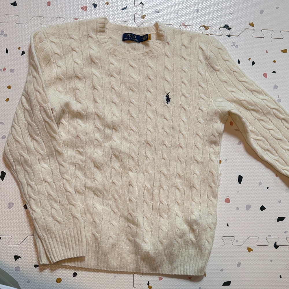 Polo by Ralph Lauren Ivory Cable Knit Sweater